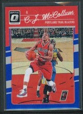 2016-17 C J MCCOLLUM 22/49 PANINI DONRUSS OPTIC BLUE