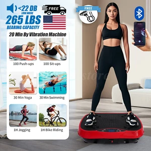 Vibration Platform Plate Whole Body Exercise Fitness Massager Machine Slim Music - Picture 1 of 13