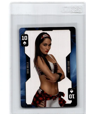2019 Aquarius WWE Divas Evolution Playing Card Ten Brie Bella - Image 1 of 2