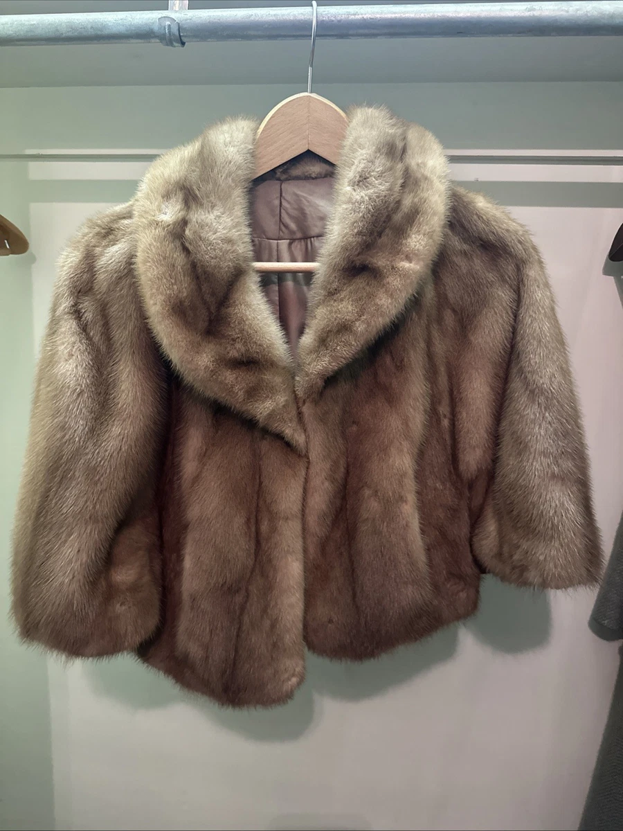 Fur Mink女式复古夹克| eBay