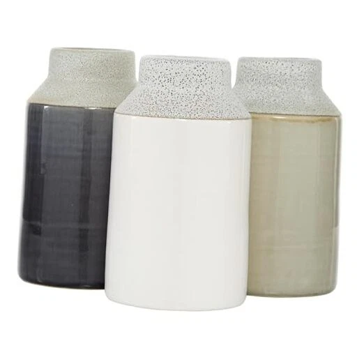  Jarrón decorativo de porcelana cerámica centro de mesa jarrones, juego de 3 floreros  Foto 1 de 4