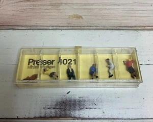 Preiser #4021, H0 Gauge, Seated Passengers, Original Packaging, Vintage NOS. - Picture 1 of 3