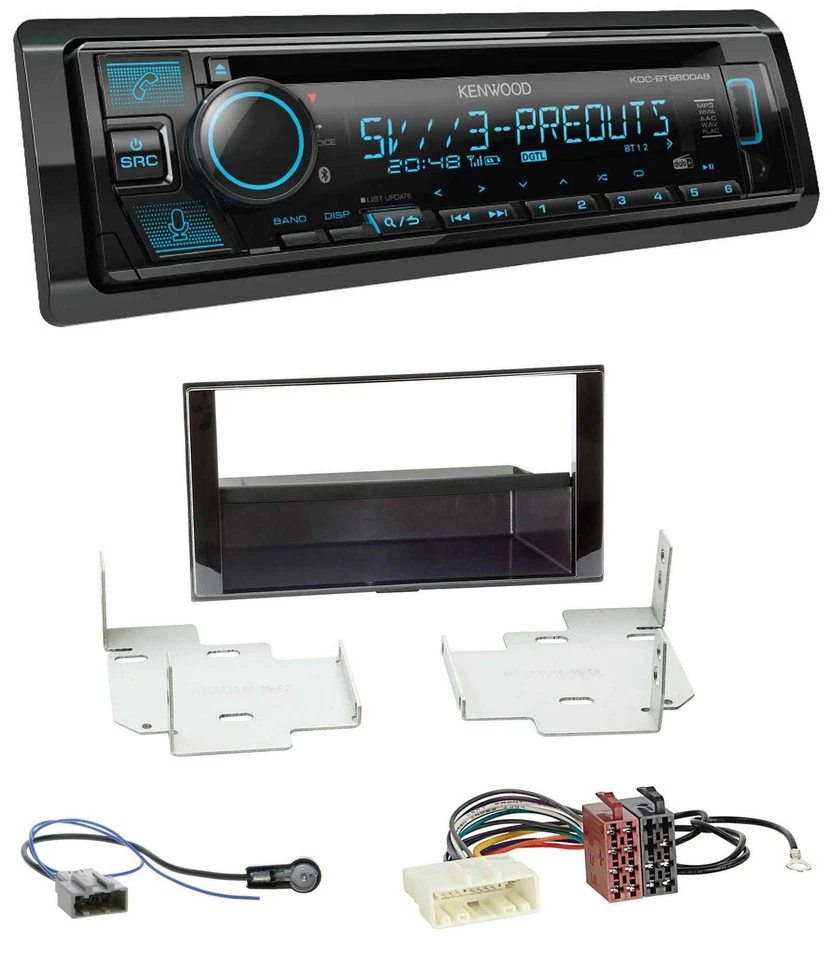 Kenwood Bluetooth USB CD MP3 DAB Autoradio für Nissan Micra, Note (ab 2013) - Bild 1 von 4