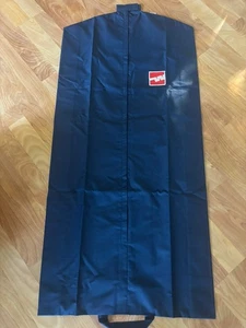 Vintage Western Airlines Dark Blue Cloth Material Garment Suit Bag W Zipper - Picture 1 of 6