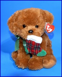 Ty Classic 2008 - Stockin' - perro de peluche de 12" - nuevo con etiquetas - Imagen 1 de 2