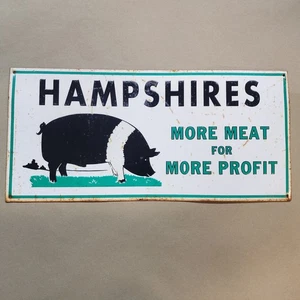 Letrero metálico Hampshires Meats 20,5 x 9,75 - Imagen 1 de 6