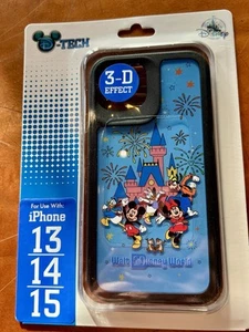 DISNEY PARKS WDW Mickey & Friends Castle Fireworks IPHONE 13/14/15 CASE New - Picture 1 of 1