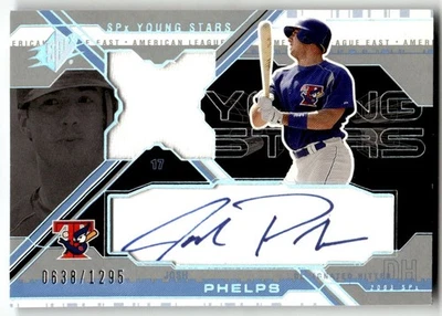 2003 SPx - 年轻明星亲笔签名球衣 Josh Phelps #YS-JP /1295 (AU,MEM) — 第 1/2 张图片