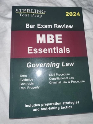 Sterling Bar Exam Review MBE Essentials: Governing Law Outlines by Sterling 2024 - Image 1 of 4