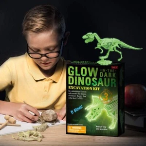 leuchtende Dinosaurier Spielzeugset Kinderspielzeug Spielset Dino - Bild 1 von 9