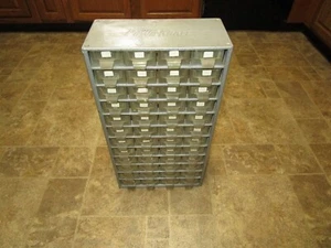 Vintage Wards Powr Kraft 48 drawer cabinet organizer metal - Picture 1 of 5