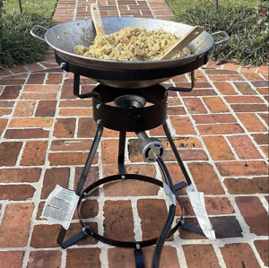 Outdoor Propane Gas Burner Camp Cooker with Wok for Paila Paellera Mexican NEW