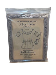 Puppen-Kleiderbausatz: Jeannette Fields & Co An American Stoffpuppe "Best" Kleid - Bild 1 von 4