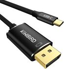 KiWiBiRD USB C to DP Cable, Type C USB-C Thunderbolt 3 to DisplayPort Adapter 
