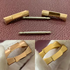 20mm Rose Gold Uhrenarmband Link Curved End Links + Spring Link Bars Ersatzteil - Imagen 1 de 9