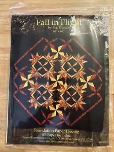 Fall In Flight Pieceful Expressions Designs Gunson Quilt Pattern 62” x 62” - Picture 1 of 2