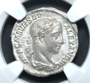 SEVERUS ALEXANDER, AD 222 - 235, AR DENARIUS, NGC --12-- - Picture 1 of 5