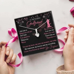 Collar de belleza atractivo para mi hermosa novia bonito regalo te amo para siempre - Imagen 1 de 4