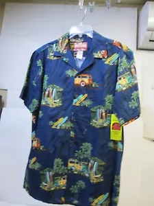 RJC Hawaii 100 % Baumwolle hawaiianisches Taschenhemd neu mit Etikett - Größe Medium #R - Bild 1 von 5