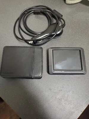 Garmin Nuvi 205 GPS Car Navigation Bundle w/ Power Adapter and Leather Case - Image 1 of 3