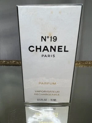 Chanel Nº 19 Perfume Puro 15 ml. Vintage 1990. Precintado Foto 1 de 4