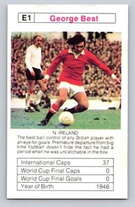 GEORGE BEST 1980 Ace Trump Card Game Bobby Charlton's World Cup Aces