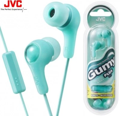 JVC HA-FX7M GREEN Gumy In-ear Headphone with Remote & Microphone /Brand New - Image 1 of 3