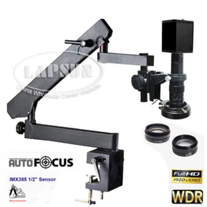 Auto Focus IMX385 60FPS HDMI Industry Camera Microscope Articulating Stand Clamp - Picture 1 of 21