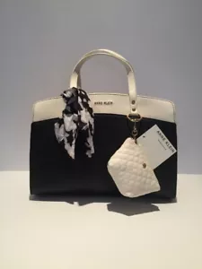 NEW WITH TAGS ANNE KLEIN STYLE REMI CROSSBODYSTRAP/DOUBLE HANDLES BLACK HANDBAG - Picture 1 of 2