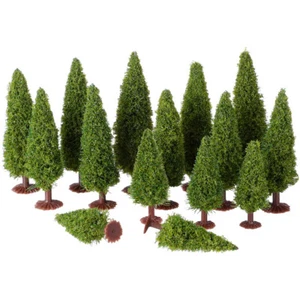 15PCS Mini Christmas Tree for Craft Model Trees Bushes Miniature Trees Cedar - Picture 1 of 11