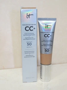 IT COSMETICS CC+ FULL COVERAGE CREAM SPF 50+ SHADE NEUTRAL TAN 1.08 OZ BOXED - Picture 1 of 2