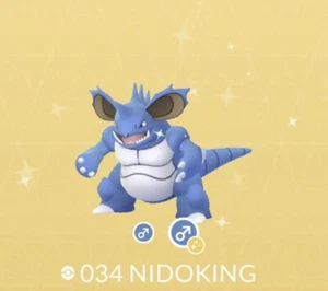 Pokèmon Go Shiny Nidoking Registrado/No Registrado/30 Días/Suerte/Hogar OT/Oficios - Imagen 1 de 2