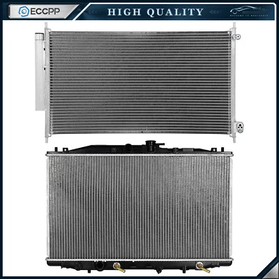 Aluminum Radiator & AC Condenser Cooling Kit For 2004-2005 2007 2008 Acura TSX Foto 1 de 4