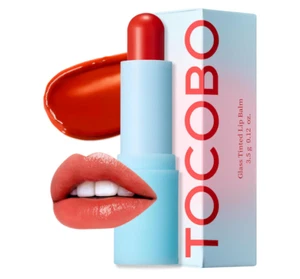 Bálsamo labial tintado de vidrio TOCOBO #13 rojo mandarina - auténtico y confiable EE. UU. Vendedor - Imagen 1 de 6