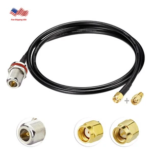 Helium Hotspot Miner RAK LoRa Antenna Cable 1M N Female to RP-SMA Male + Adapter - Picture 1 of 12