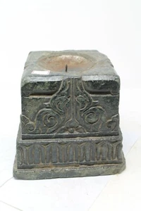 Antique Original Slate Stone Pillar Column Base Candle Stand Collectible NH6318 - Picture 1 of 12