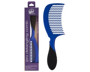 Wet Brush Detangling Comb -ROYAL BLUE Wavetooth styling teeth - Picture 1 of 2