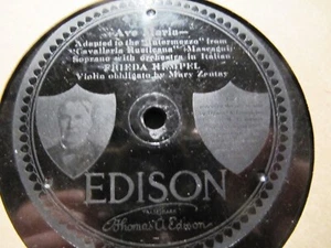 1918 Mary ZENTAY Violin Frieda Hempel MASCAGNI AVE MARIA Cavalleria EDISON 82549 - Picture 1 of 2