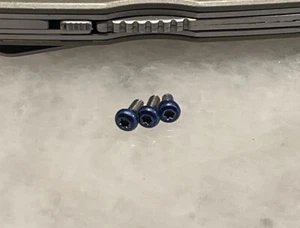Translucent Blue Torx Screws Set For SOG TWITCH II Knife Scale and Pocket Clip - Picture 1 of 4