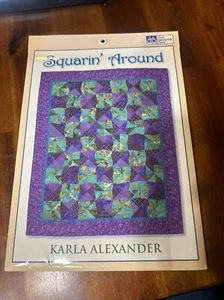 Trapunta Squarin' Around modello di Karla Alexander quel posto patchwork nuova - Foto 1 di 4