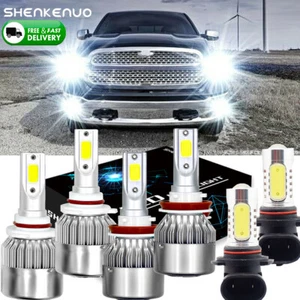 6x LED Headlight Bulbs Fog Lights H11 9005 9145 Super White for RAM 1500 2013-18 - Imagen 1 de 12