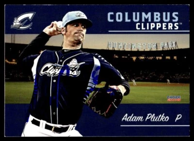 2018 Choice Baseball Card Adam Plutko Columbus Clippers #25 Signed - Image 1 of 2