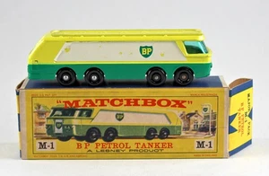 Matchbox Major Pack M1B Tanker verde y amarillo "BP" en perfecta caja "E" - Imagen 1 de 10