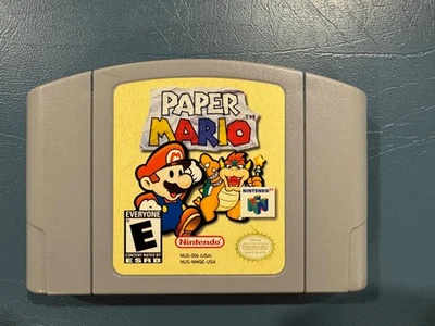 Картридж Paper Mario N64 (Nintendo 64, 2001 г.) только подлинный проверенный рабочий - Изображение 1 из 4