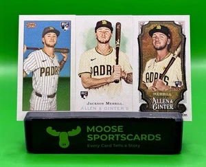 2024 Topps Jackson Merrill 3-Card Mini Rookie Lot - Picture 1 of 2