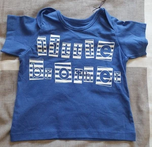 Marks & Spencers 'Little Brother' Tshirt for Age 12-18 Months - Picture 1 of 5