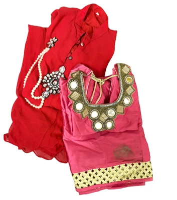 Indian Traditional Tunic Tops Bridal Dresses Long Kameez Sewing Stitched Kurti 2 - Imagem 1 de 4