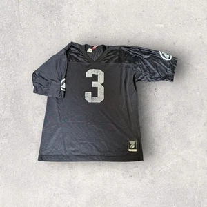 Vintage Allen Iverson Reebok Football Jersey Black Silver Mens Size XXL Flaws - Picture 1 of 12