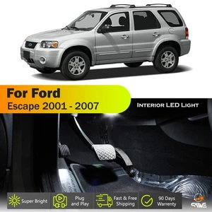 12 x For 2001 - 2007 Ford Escape Interior LED Lights Bulb Package Kit - White - Picture 1 of 9