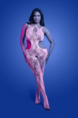 Fantasy Glow Black Light Equilibrium Crotchless Bodystocking Queen - Image 1 of 3